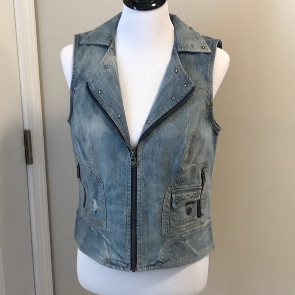Harley Davidson Denim Vest 🔥